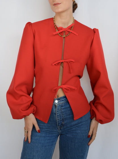 Blouse réversible Ava (rouge)